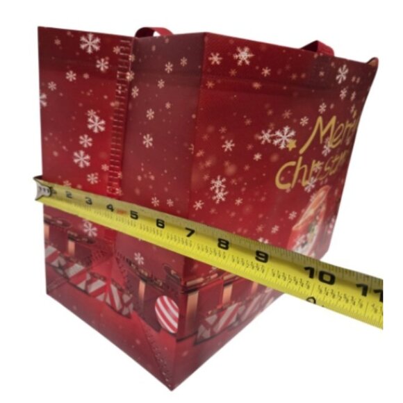 Large Reusable Non-Woven Foldable Lightweight Tote Christmas Gift Bags - NEW - Picture 7 of 11
